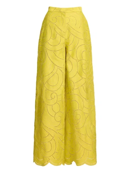 Pantaloni Elie Saab galben