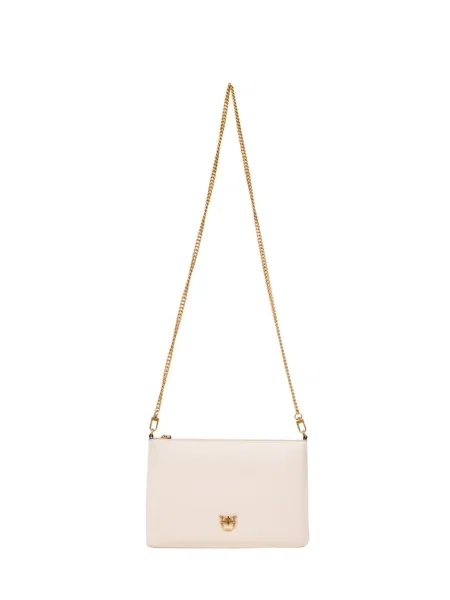 Torebka na łańcuszku Pinko bez obcasa klasyczna różowa