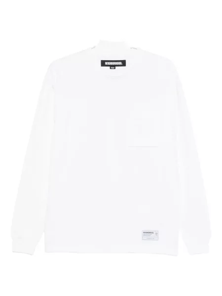 Tricou Neighborhood cu decolteu rotund alb