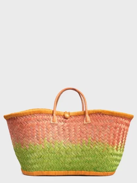 Le Comptoir de la plage Пляжна сумка Світло-коричневий Солома коричнева