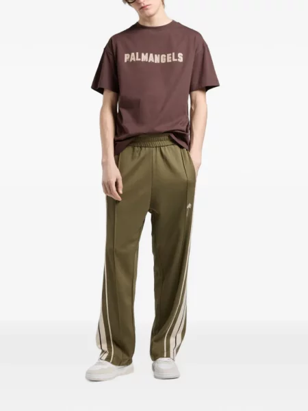 Pantaloni Palm Angels alergare verde