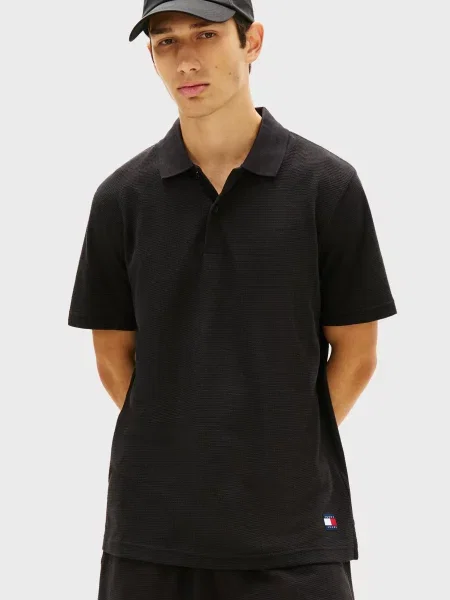 Поло Tommy Jeans черное