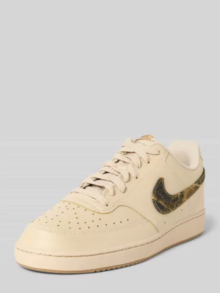 Sneakersy z naszywką z logo model COURT VISION SE' Nike beżowe