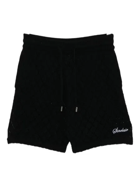 Плетени шорти Sinclair черно