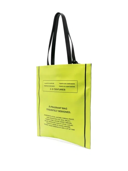 Geantă shopper Moschino cu imagine verde