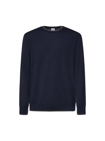 Sweter Eleventy wełniany niebieski