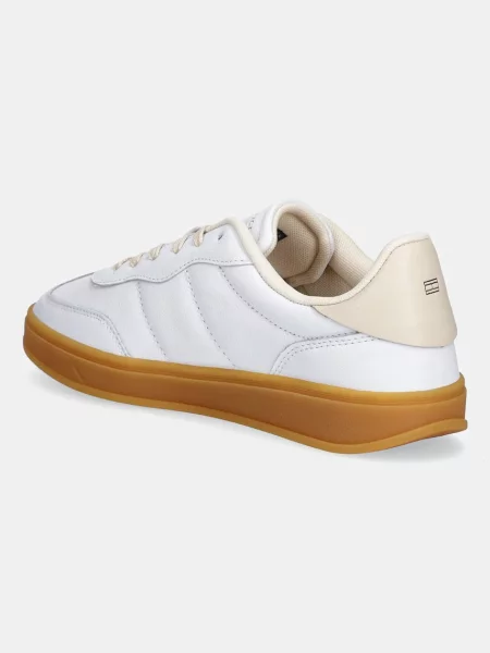 Kožené tenisky Tommy Hilfiger TH PREMIUM HERITAGE SNEAKER bílá