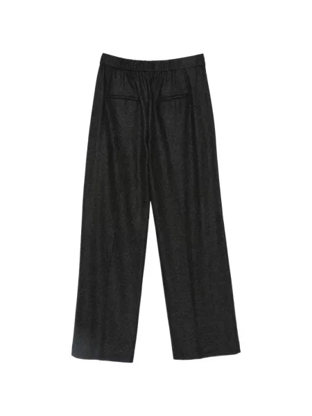Pantaloni Luisa Cerano de flanelă gri