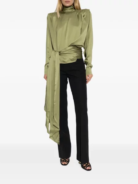 Bluză Balmain cu legături verde