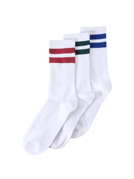 JACK & JONES Șosete JACTRAVIS albastru cobalt / verde închis / roșu alb
