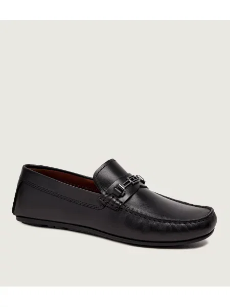 Tommy Hilfiger De piele pantofi loafer negru