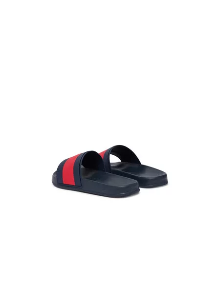 Natikači Tommy Hilfiger Core Hilfiger Flag Pool Slide modra