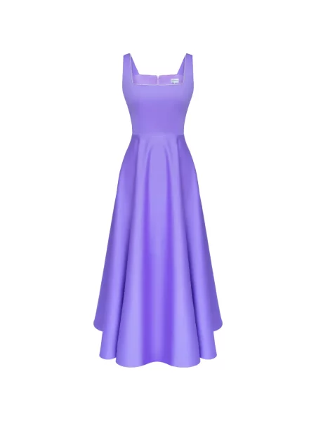 Rochie midi Post Meridiem violet