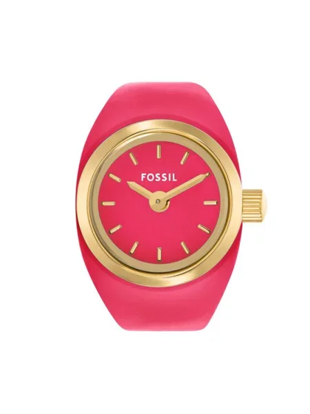 Fossil Hodinky Watch Ring ružová