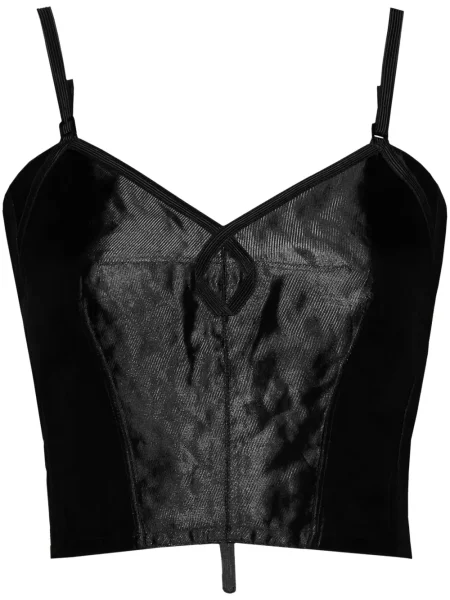 Vestă Maison Margiela din satin negru