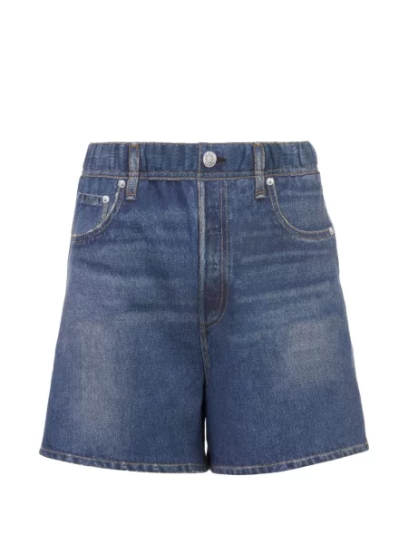Pantaloni scurți din denim Rag & Bone albastru