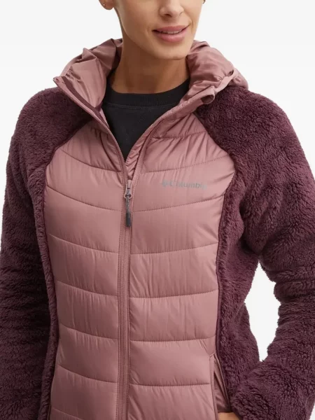 Geacă Columbia din fleece roz
