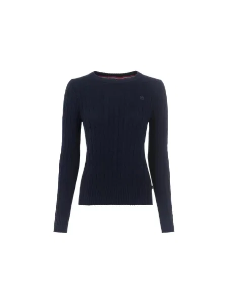 Sweter z okrągłym dekoltem Cavallo Bobbi czarny
