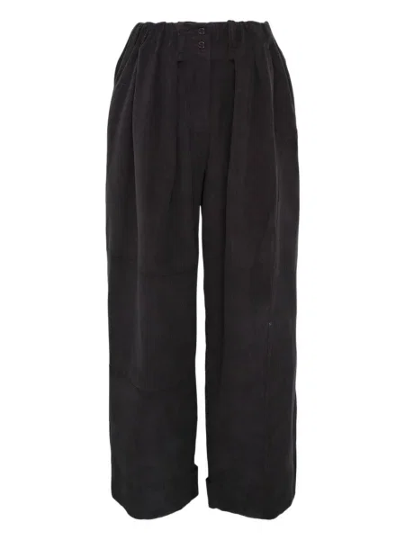 Spodnie Open Yy sztruksowe czarne