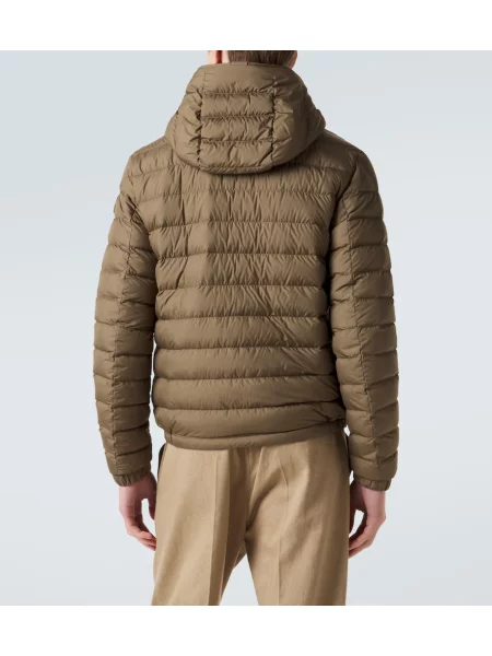 Matlasat geacă cu puf Moncler verde