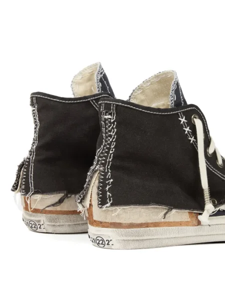 Sneakerși Maison Margiela zdrențuiți negru