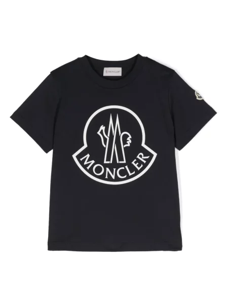 Koszulka dziecięca Moncler Enfant niebieska