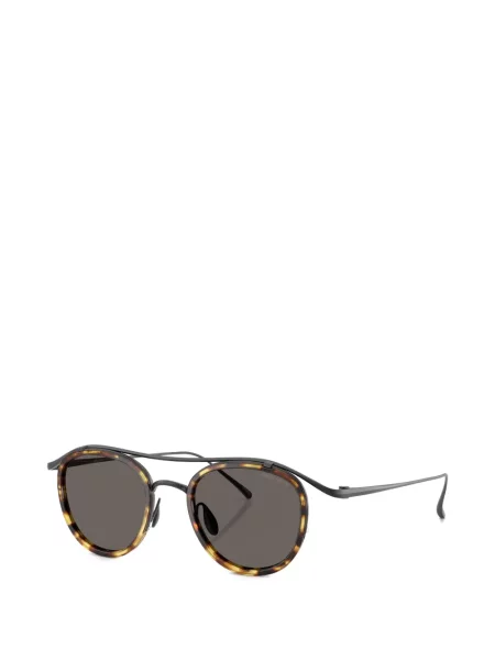 Ochelari de soare rotunzi Giorgio Armani maro