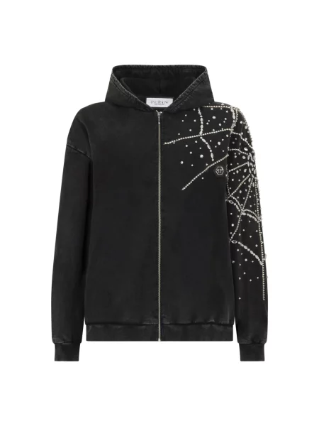 Bluza z kapturem Philipp Plein czarna