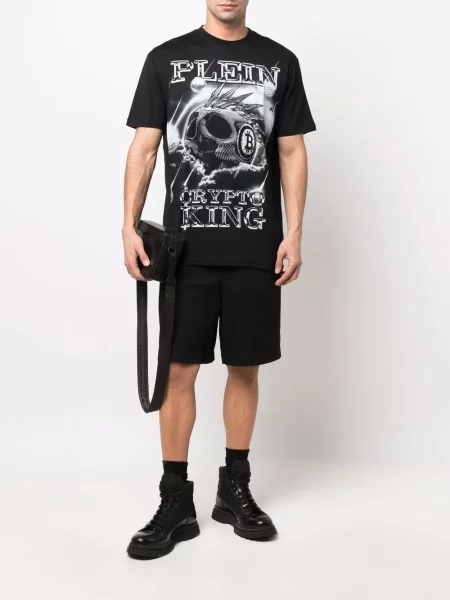 Marškinėliai Philipp Plein juoda