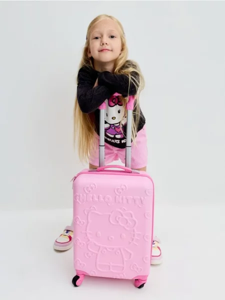 Sinsay Kufr na kolečkách Hello Kitty růžová