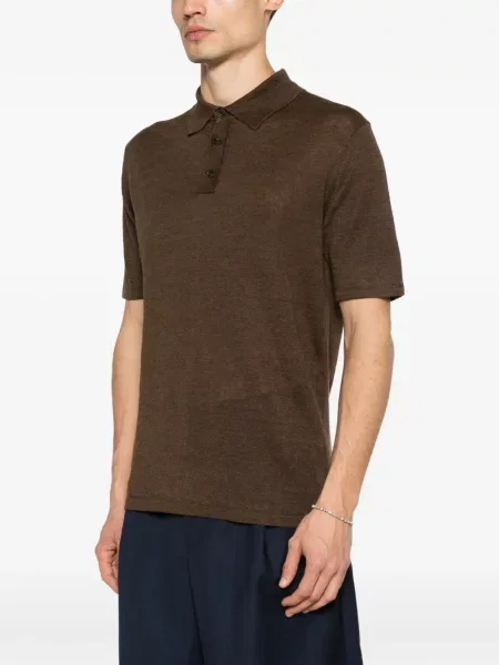 Tricou polo Roberto Collina maro