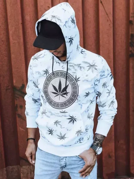 Bluza z nadrukiem Dstreet biała