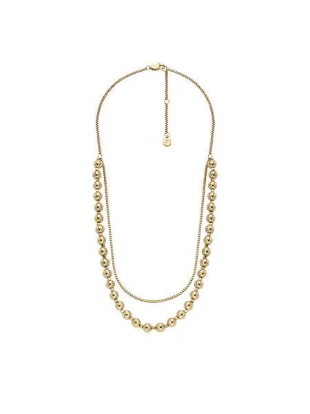 Намисто Fossil All Stacked Up золотий