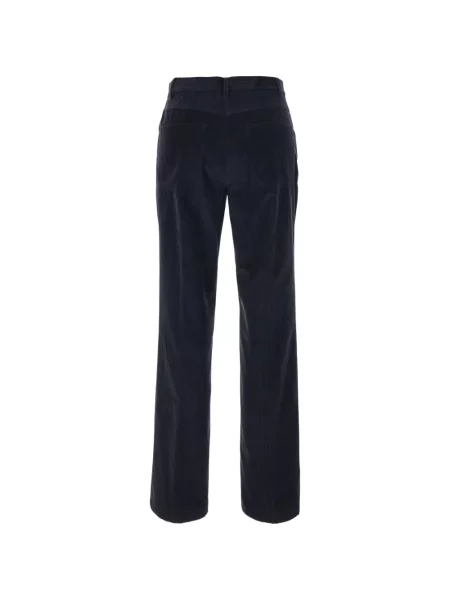 Pantaloni Semicouture de catifea cord albastru