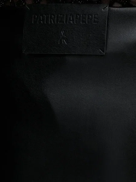 Fustă midi Patrizia Pepe până la genunchi negru