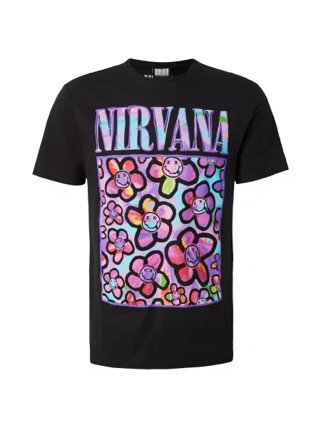 AMPLIFIED Tricou NIRVANA NEON FLOWERS mai multe culori negru