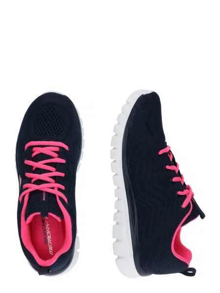 SKECHERS Nízke tenisky Graceful námornícka / tmavoružová modrá