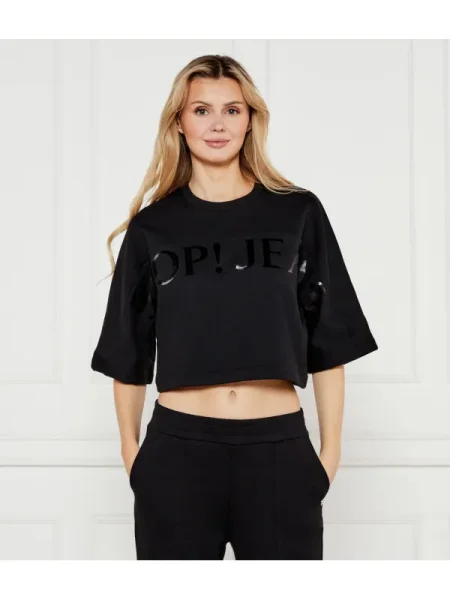 Joop! Jeans Hanorac 57 | Cropped Fit negru
