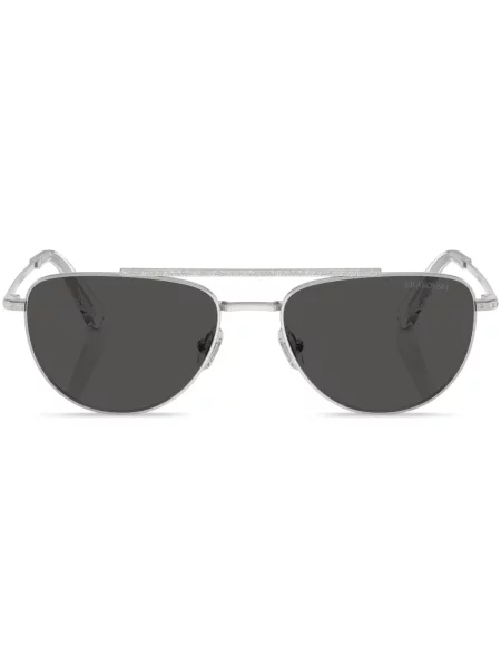 Ochelari de soare Swarovski de cristal argintiu