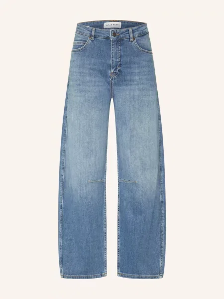 Opus Pants Barrel Džíny Mari Vega mid blue modré