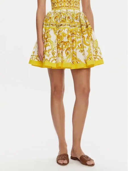 Dolce&Gabbana Midi szoknya sárga