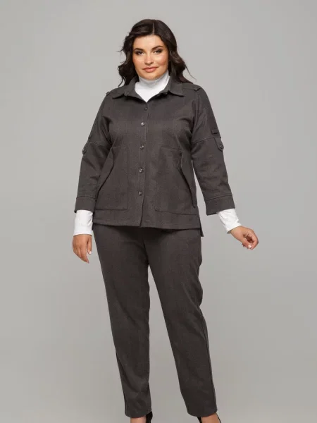 Піджак All Posa темно-сірий вовна/поліестер сірий