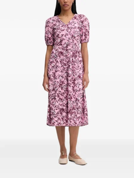 Rochie midi Marc O'polo cu model floral cu imagine roz