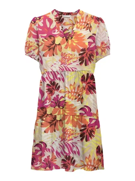 ONLY Rochie NOVA LIFE / galben / portocaliu / roz bej
