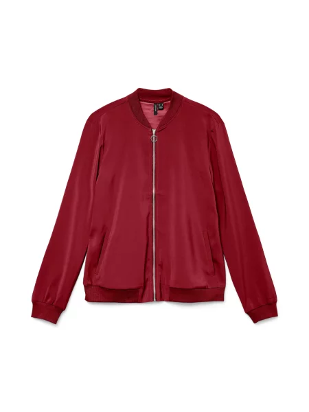 VERO MODA Geacă de primăvară-toamnă VMCoco bordeaux roșu