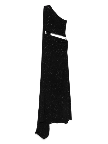 Rochie Nissa cu un umăr gol de costum negru