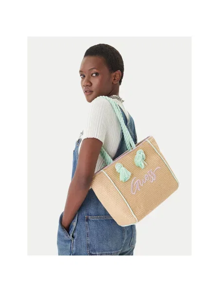 Guess Geantă Maro bej