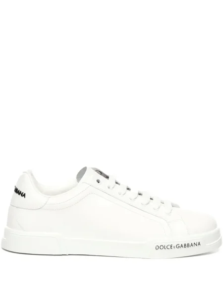 Sneakerși Dolce & Gabbana Portofino din piele alb