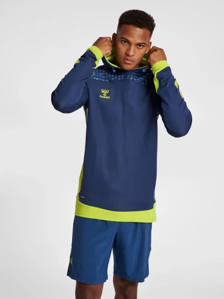 Bluza z kapturem Hummel hmlLEAD poly niebieska