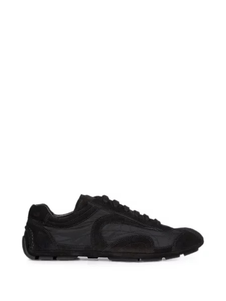 Sneakerși Prada din piele de căprioară negru
